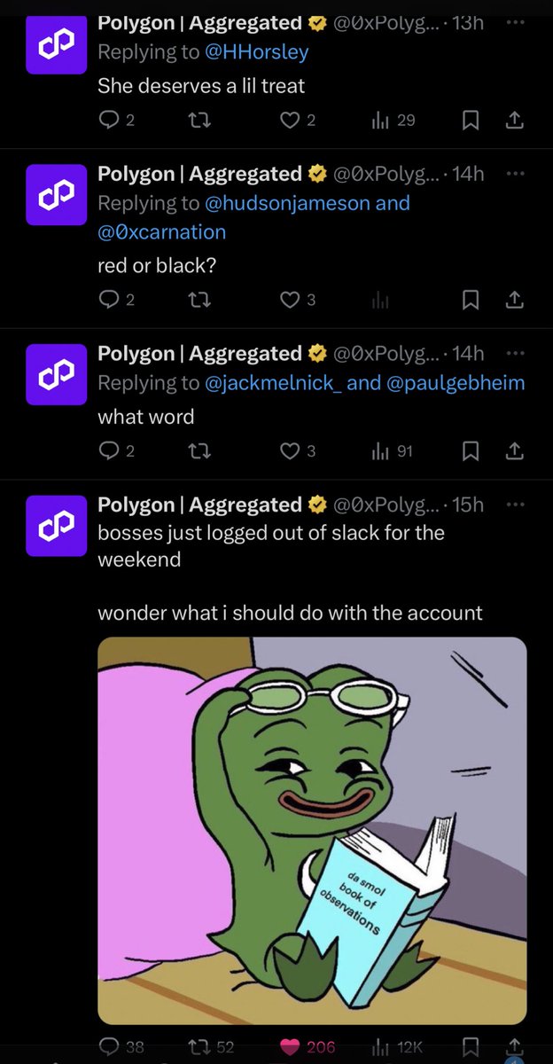 Our official twitter account is out of control, and I like it. 🤷🏻‍♂️