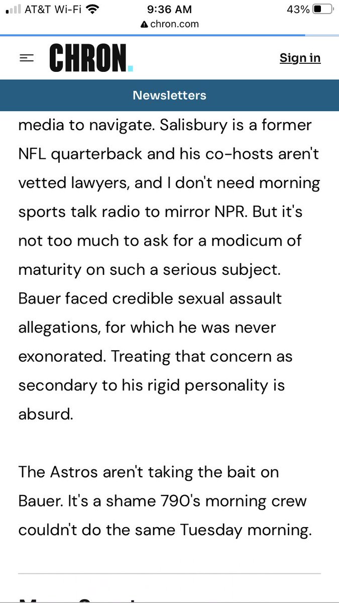 mlauck's tweet photo. @SeanUnfiltered @mshap2 He accused you of downplaying *hmm hah* allegations when you mentioned the ‘stros maybe should sign him in spring training. The evidence since seems to be vindicating Bauer

Just wanted to start this discussion again because we literally could pick him up this weekend

Literally https://t.co/yf9kFGgUtn