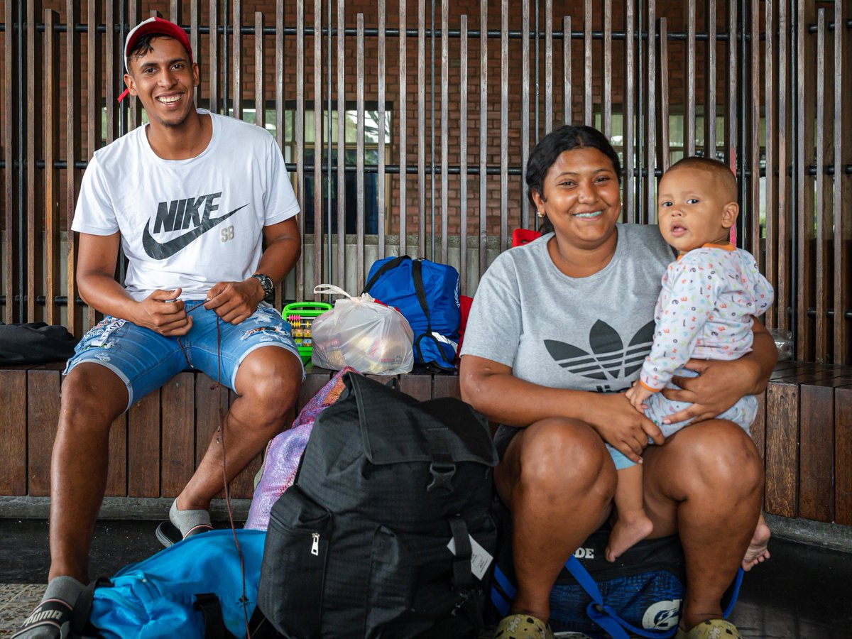 We met this family at a bus station during our recent visit to Colombia. Jose and Paola fled from Venezuela. Their baby, Nathan, was born in Colombia. Since arriving, they've faced difficulties finding consistent shelter and jobs. But they have hope for a better future.