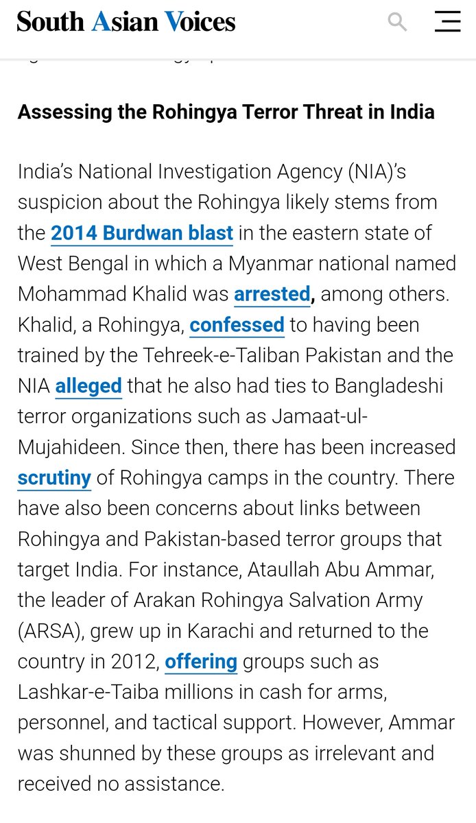 Indian Security Agencies- Illegal Rohingyas Are Threat To Indian Security @ManishTewari ji compares Indian Illegal Migrants abroad to Rohingya terrorists.