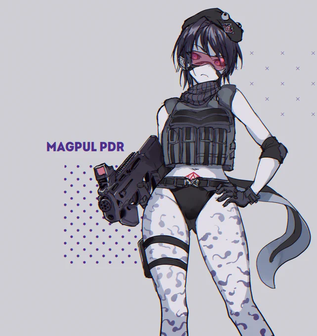 本格装備の女戦闘員+Magpul PDR 