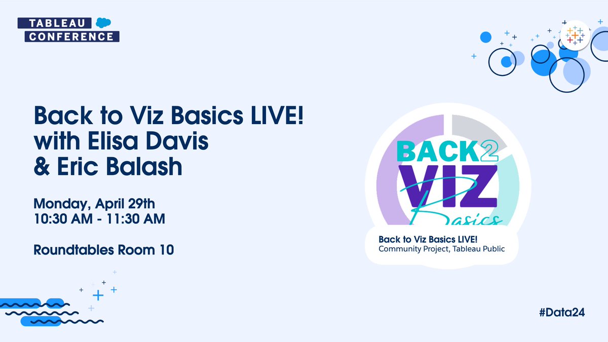 ✈️ 🏨 🍔🍻 🛌 ☕️🍩 🥳 #B2VB LIVE!!

FINAL COUNTDOWN! 10:30AM Day 1, Back 2 Viz Basics LIVE. Bring a laptop and your cup of coffee and start @Tableau #Data24 off strong. 🏋️‍♀️🏋️‍♂️🏋️