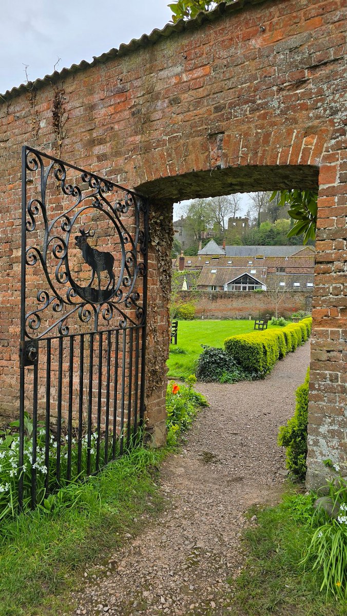 Admiring the splendid entrance to Dunster Village Gardens! 🌿 #Dunster #VillageGardens #DunsterInfo