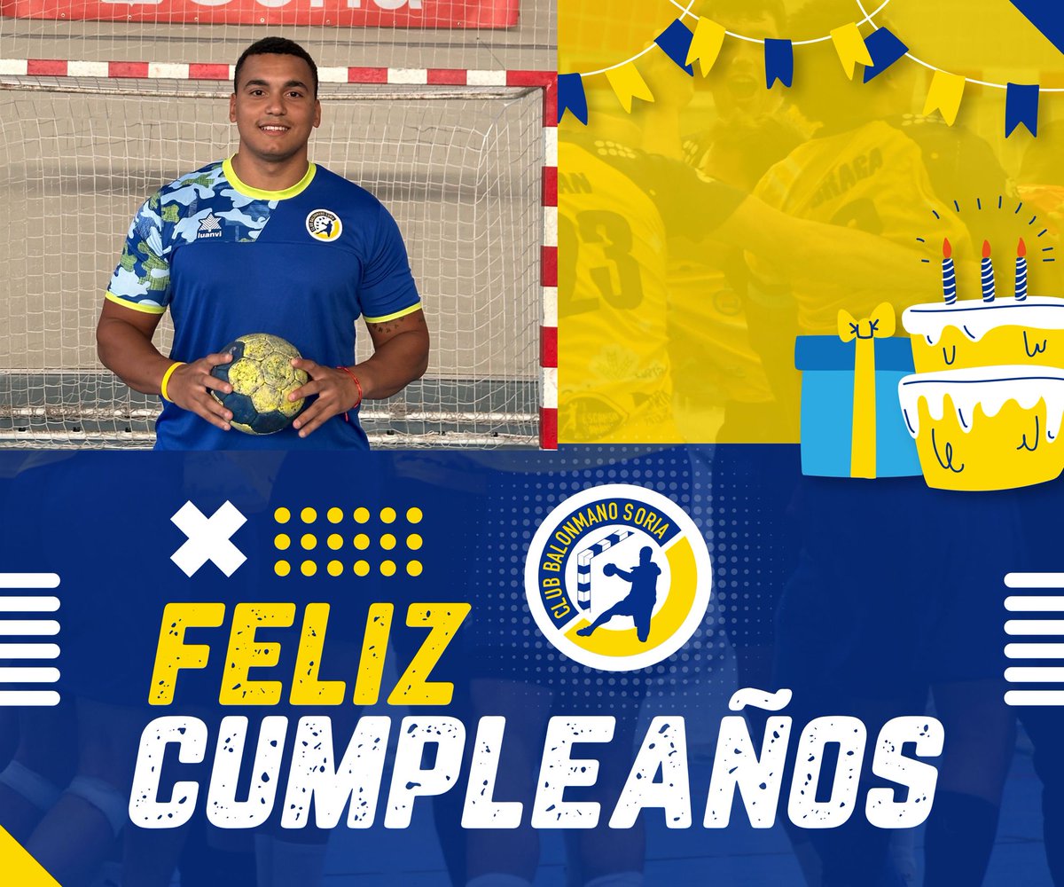 Balonmano Soria (@balonmanosoria) on Twitter photo 🤾♂️📝FELICIDADES . Hoy queremos felicitar a nuestro central Jeremy Figueredo
Muchas Felicidades : <a href="/jerefigueredo/">jerefigueredo</a>
#balonmanosoria
#retoascensoaplata
#somosamarillos
#somossoria 🤾♂️📝FELICIDADES . Hoy queremos felicitar a nuestro central Jeremy Figueredo
Muchas Felicidades : <a href="/jerefigueredo/">jerefigueredo</a>
#balonmanosoria
#retoascensoaplata
#somosamarillos
#somossoria