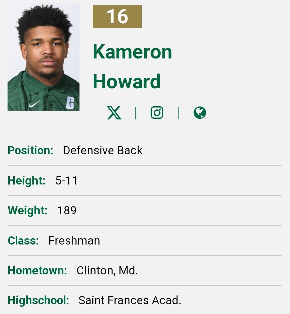 Charlotte DB Kameron Howard entered the transfer portal; during 2023 true freshman season he finished with 38 tackles, 2 INT and 3 PD @kamplugg