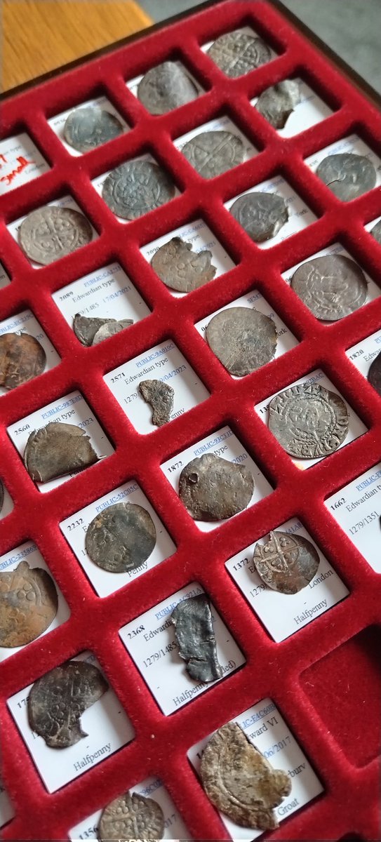 Some of my currently unidentified hammered. Some will be close, but not close enough. I occasionally dip in and take another look. Most will be missing the mark or detail which ties it down. Quite often it's crown damage that stops you in your tracks, the fine details missing.