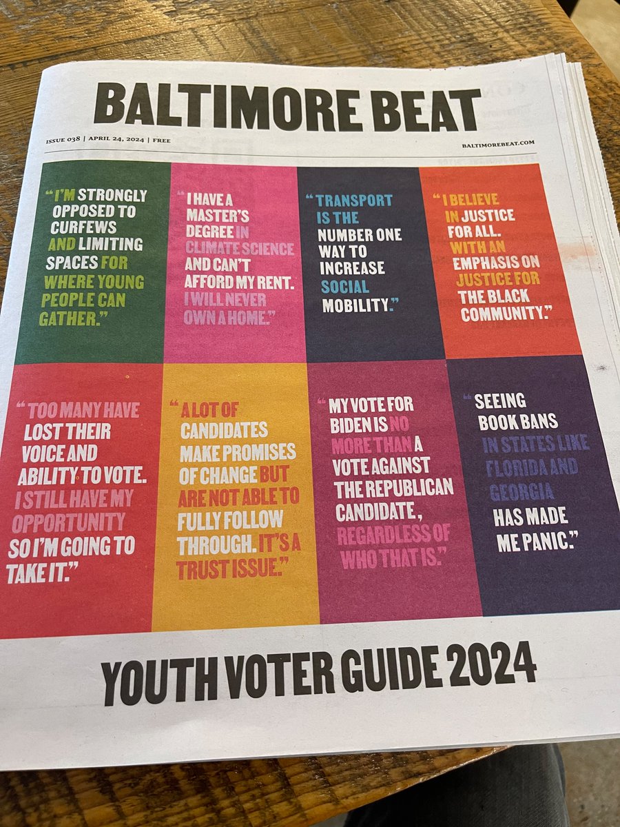 Another really great issue from @baltbeat and the Baltimore News Collaborative. Pick up the print.