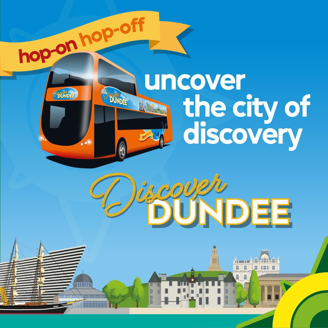 🙌 Get ready to explore everything Dundee has to offer with our #DiscoverDundee sightseeing open-top bus tour! 🚍 Hop on and off at the best viewpoints and attractions in the city. ⏰ Every hour, 7 days a week ℹ️ Find out more 👉 ow.ly/nNUp50QOHnq