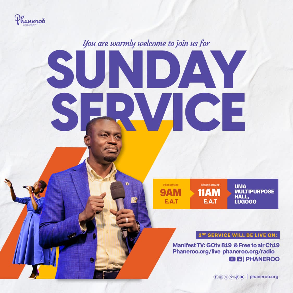 We live for the establishment of God’s purposes to all men. Glory to God.

Please join us this Sunday, 28th April 2024 for #PhanerooSundayService 295.

You are blessed.
#MyGreatPrice2024