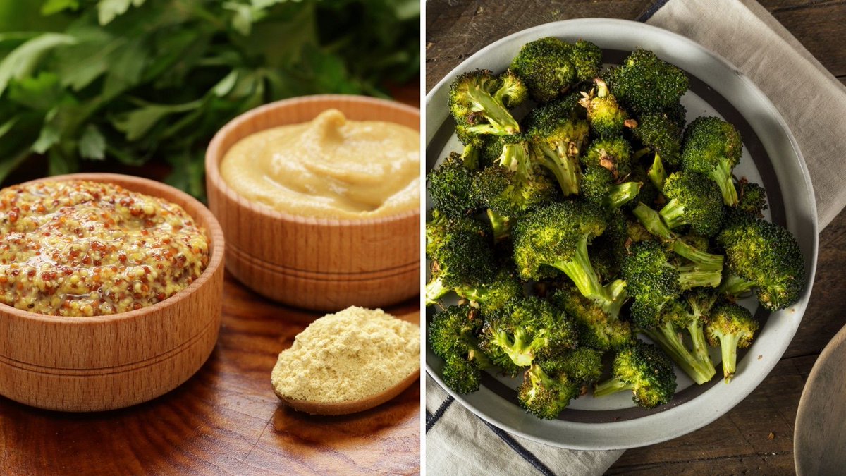 Get more #health benefits from broccoli by sprinkling mustard powder on it. Mustard contains myrosinase, an enzyme that activates isothiocyanates in the broccoli. More flavor and more health benefits! #healthyfood #vegetables buff.ly/350gosk-