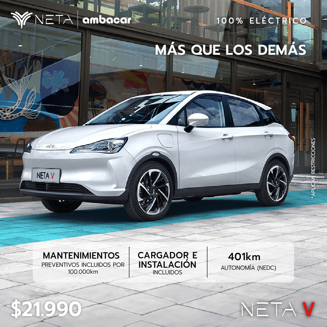 ¡El futuro es eléctrico!⚡ ¡Encuéntralo con beneficios exclusivos para ti!
Experimenta la emoción de conducir un vehículo de alto rendimiento con cero emisiones al volante de tu nuevo Neta V.
Dale click y cotiza 👉bit.ly/CotizarAmbacar

#NetaAuto #NetaV #SUVEléctrico