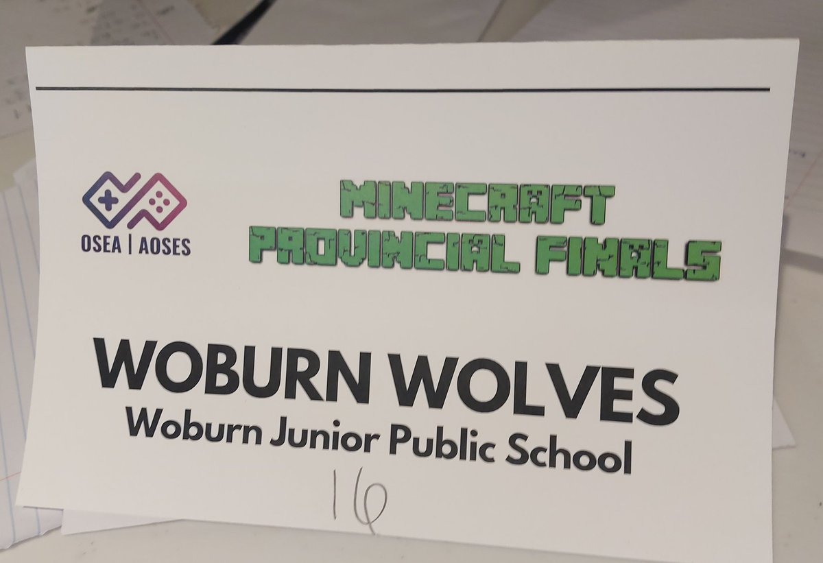 Challenge 1 has started at the @osea_aoses #notjustplay #Minecraft Provincial #Esports Finals 🕹🇨🇦 So incredible seeing all the students work collaboratively in teams to work on team builds! Go @WoburnJunior #GirlsWhoGame team! #MicrosoftHeadquarters @KatPapulkas @NitaGoswami4