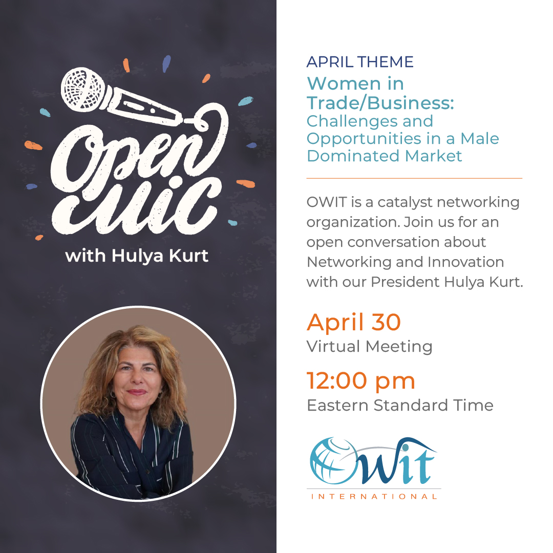 Join us in a virtual conversation with our president Hulya Kurt on Tuesday, April 30th at 12:00 pm EST about challenges and opportunities for women in a male-dominated market. Register here: bit.ly/4aljXJf #womenintrade #womeninbusiness