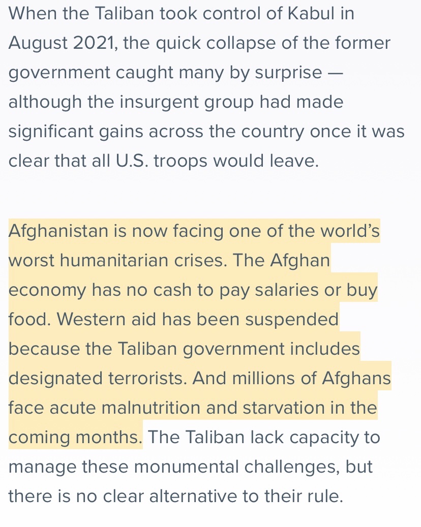 just a reminder of what the situation in Afghanistan looks like cuz no one talks about it