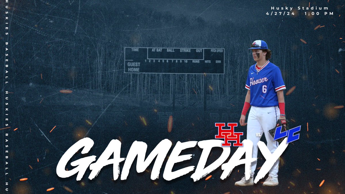 It's GAME DAY for the Herbert Hoover Huskies Baseball as they host section opponent Lewis County. First pitch set for 1:00 PM. Come out and support the Huskies. #TheRiver #GoHuskies #wvprepbase