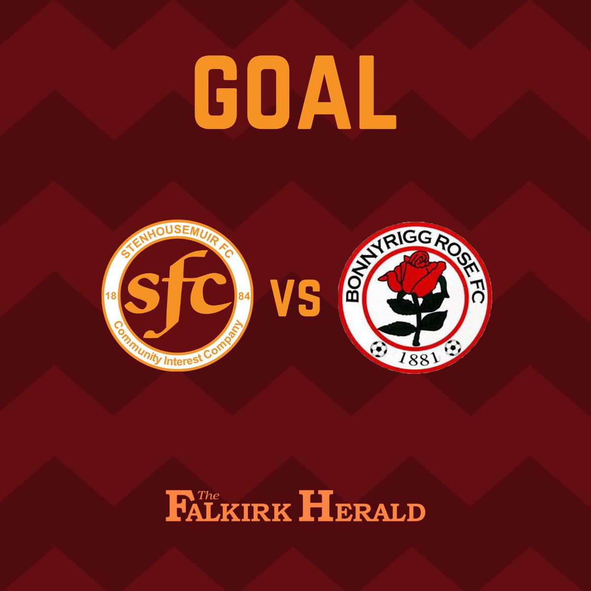 ⚽ @StenhousemuirFC are 1-0 up after 39 minutes! Captain Gregor Buchanan heads home from a corner. #WeAreChampions ⚔️