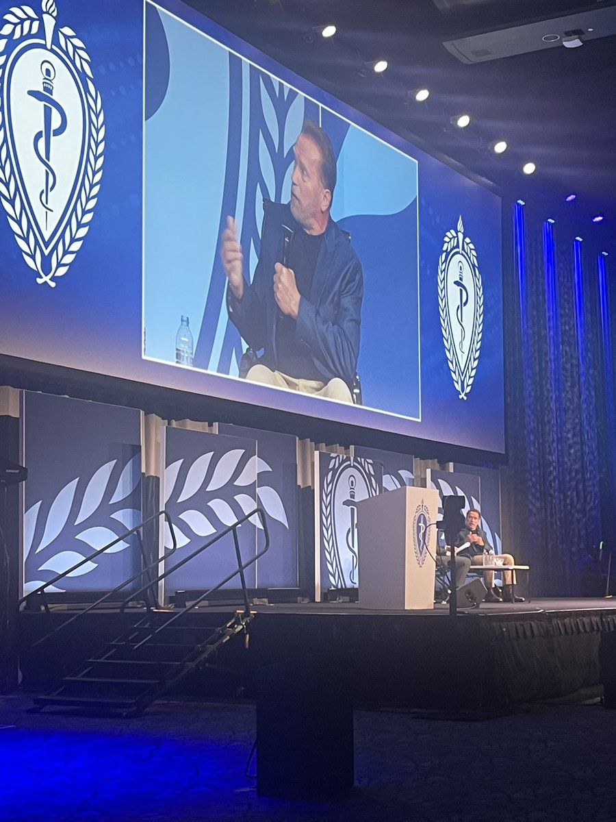 At #AATS2024, @Schwarzenegger advised to “not listen to the naysayers.” This morning at the Plenary session. @AATSHQ