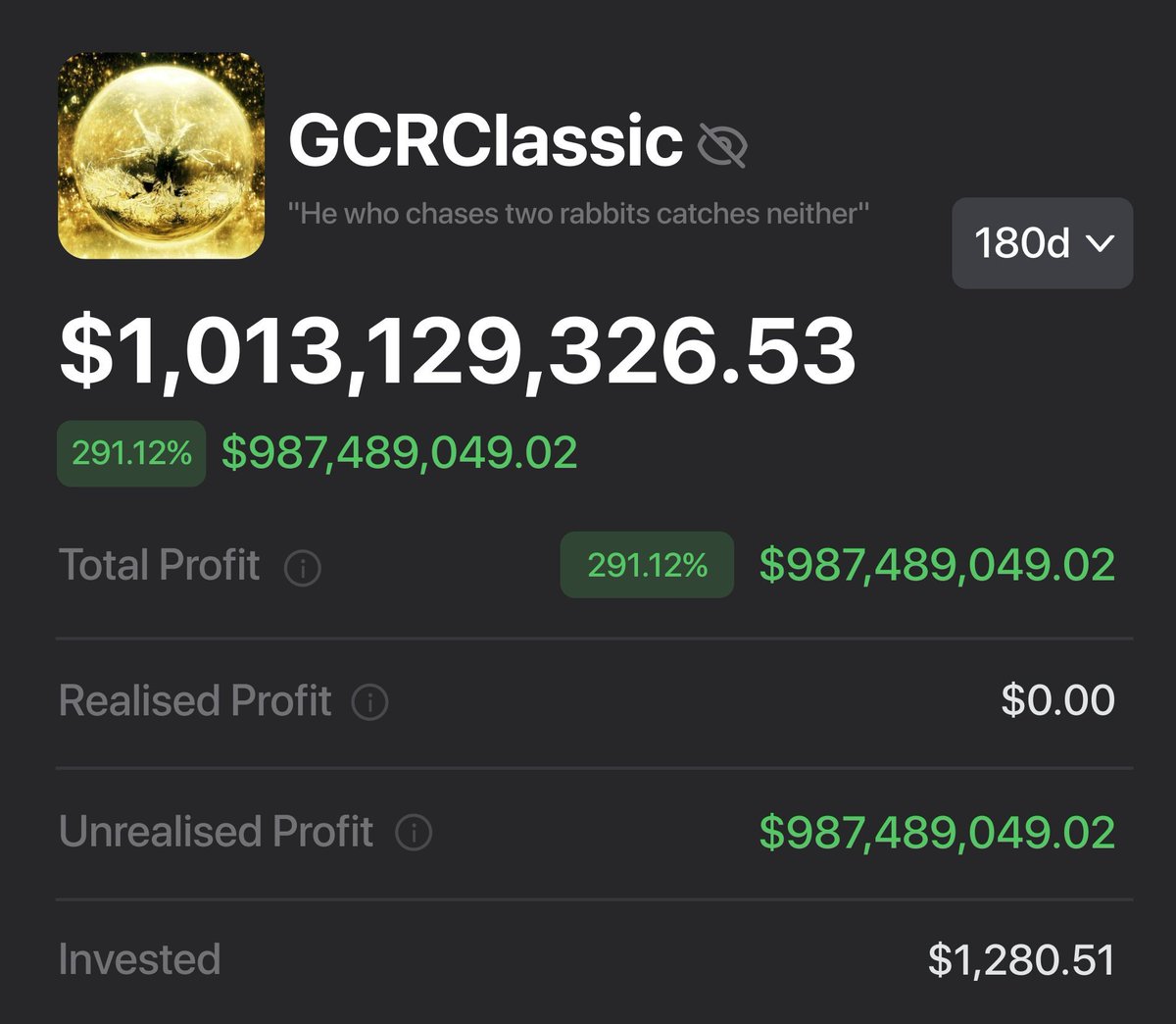 zzzzzeroooo's tweet photo. 传奇交易员 GCR 语录(1000u干到10亿美金的男人)

买在无人问津，卖在人声鼎沸。

顺应趋势，在趋势刚出现时就承担风险，而不是在它已经实现 100 倍的时候。

新币>旧币

市场对新闻的反应 > 该新闻的有效性

把交易看做一场比赛，总有赢家，输家。

盈利在落袋之前就不是财富 - 分阶段锁定利润

成交量 > MC = 熊市信号

专注于当前流行的叙事热点，同时跟进多个热点是赚不到钱的。

当你的投资组合较小时，撸空投是你的重点方向。

持有 > 交易