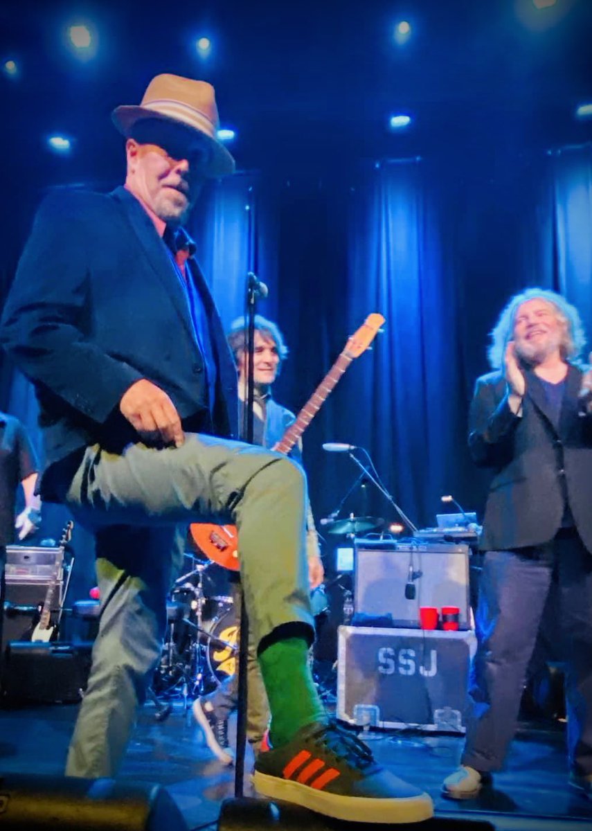 Thanks @WeAreCivil in East Greenwich, RI for helping out w a shoe malfunction. Great staffer hooked me up w these fab @adidas BUSENITZ kicks for the @asburyjukes @Greenwichodeum show across the street. 📸Kelly Tracy
