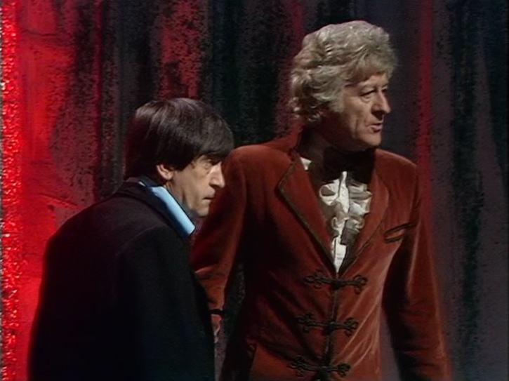 DWUDatabase's tweet photo. There was a risk in doing something like this that nostalgic love for Troughton would lead to him overshadowing the incumbent. Fortunately this doesn't happen. They are both very different but I like them both. This remains Pertwee's show (as it should) #DoctorWho #ThreeDoctors https://t.co/qRQxIzGEtx