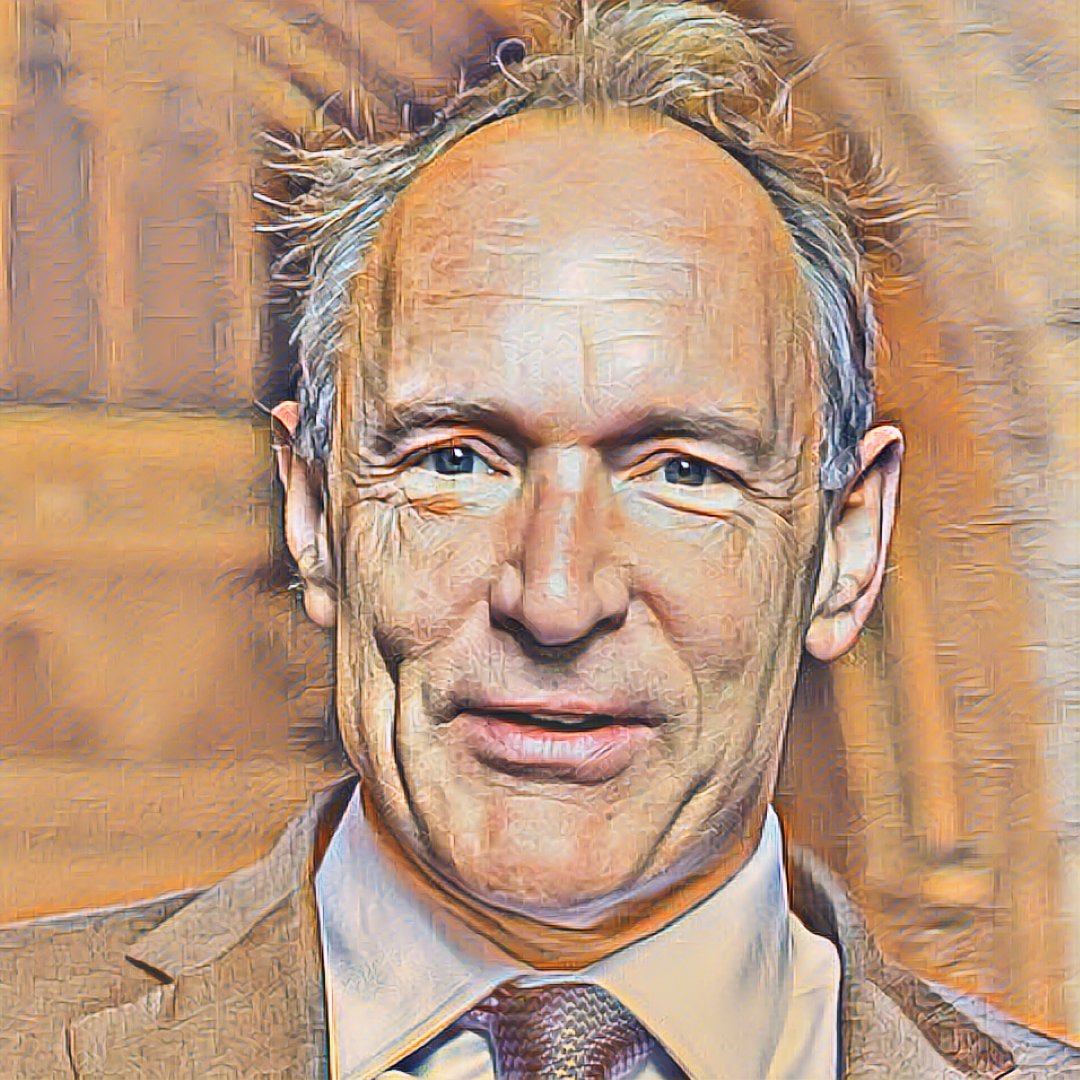 Tim Berners-Lee_Mocha. From the TITANS OF COMPUTING collection. Collection of 1000 images sold out. opensea.io/collection/tit… #Art #NFT #DigitalArt #AIArt
