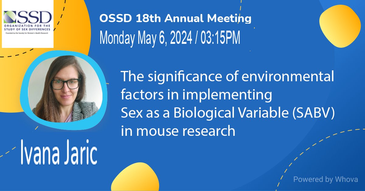 JaricIvana's tweet image. The Annual OSSD meeting is just around the corner 🇳🇴. The program is  amazing, and I&apos;m so happy to be part of it. Join us Monday to hear about  Unexpected Ways Sex Impacts Research Outcomes @OSSDtweets #OSSDtweets #OSSD2024