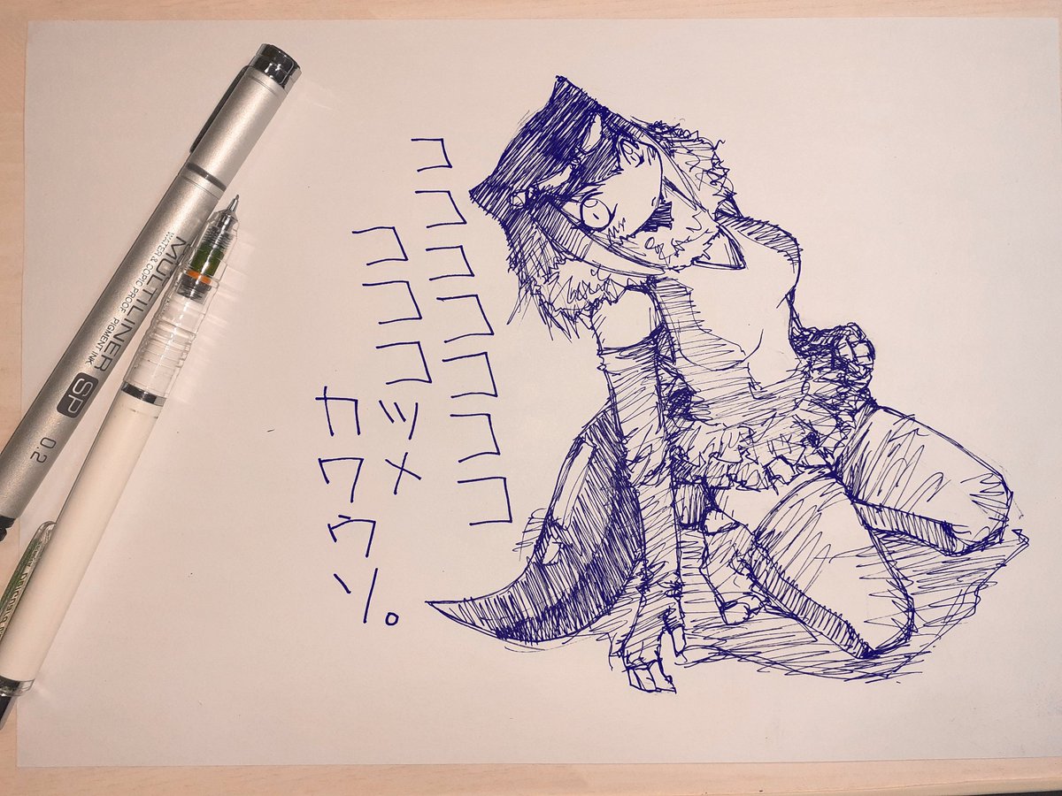 前に描いた噛みまくりフレンズ 