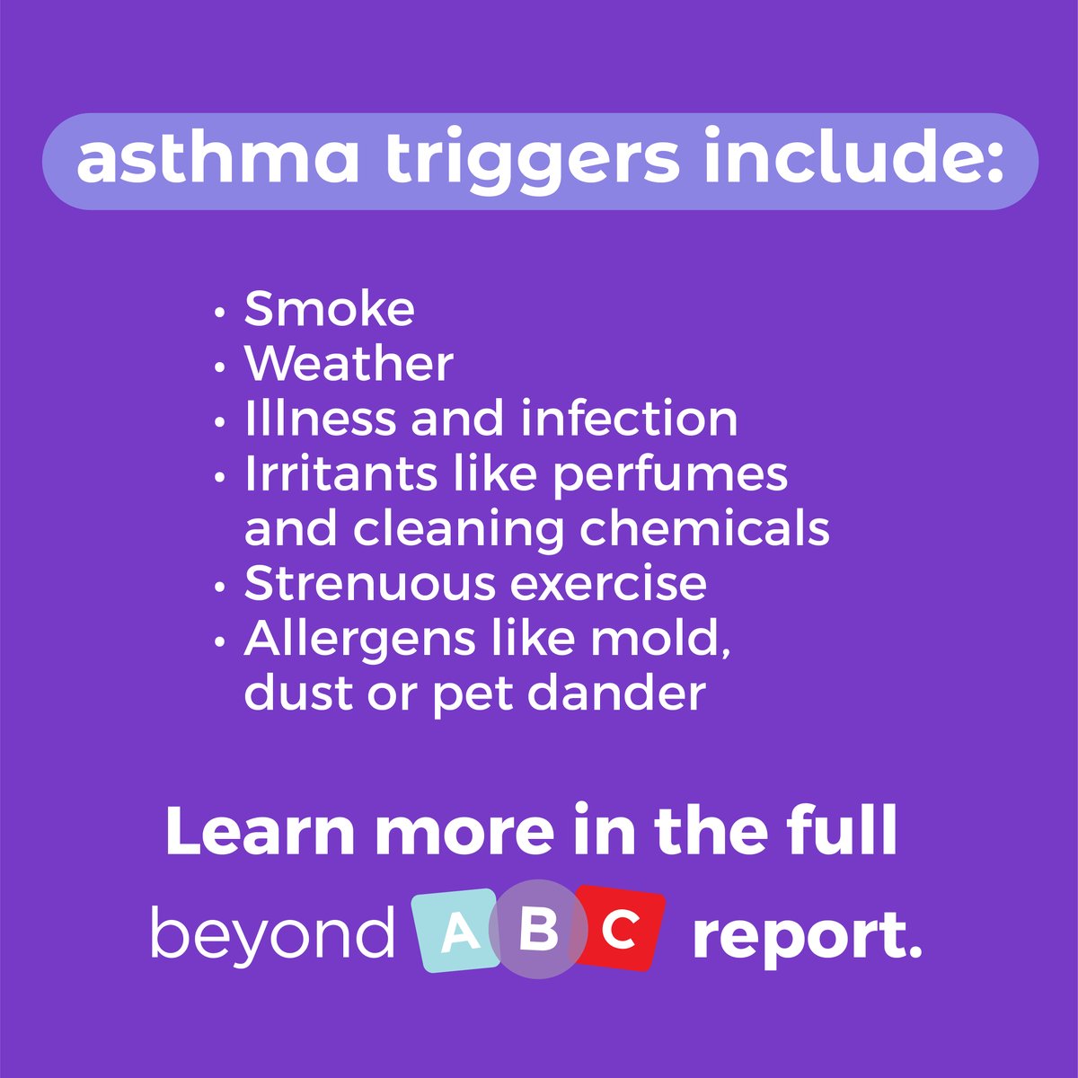 Learn some of the common triggers that could cause asthma flare ups for your child: bit.ly/3sBtaNl