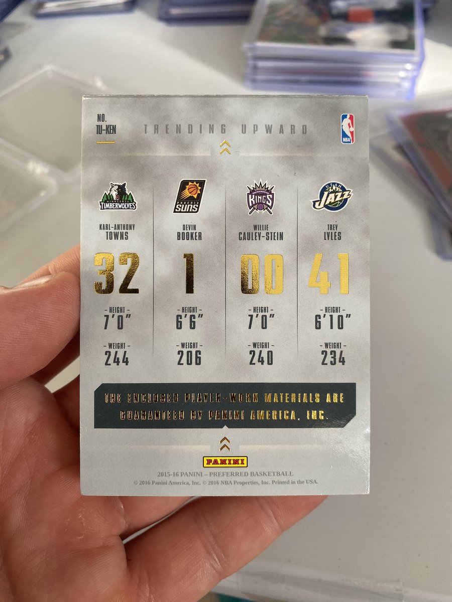 Booker/KAT/WCS/Lyles Trending Upwards Rookie Booklet /199 $55 BMWT @TheHobby247 @sports_sell @CardboardEchoes @Hobby_Connect @SportsSell3 @Nolacardtweets @HobbyRetweet_ @hobbyretweeters @CodiDaReposter @wileycollects @KentuckyCards