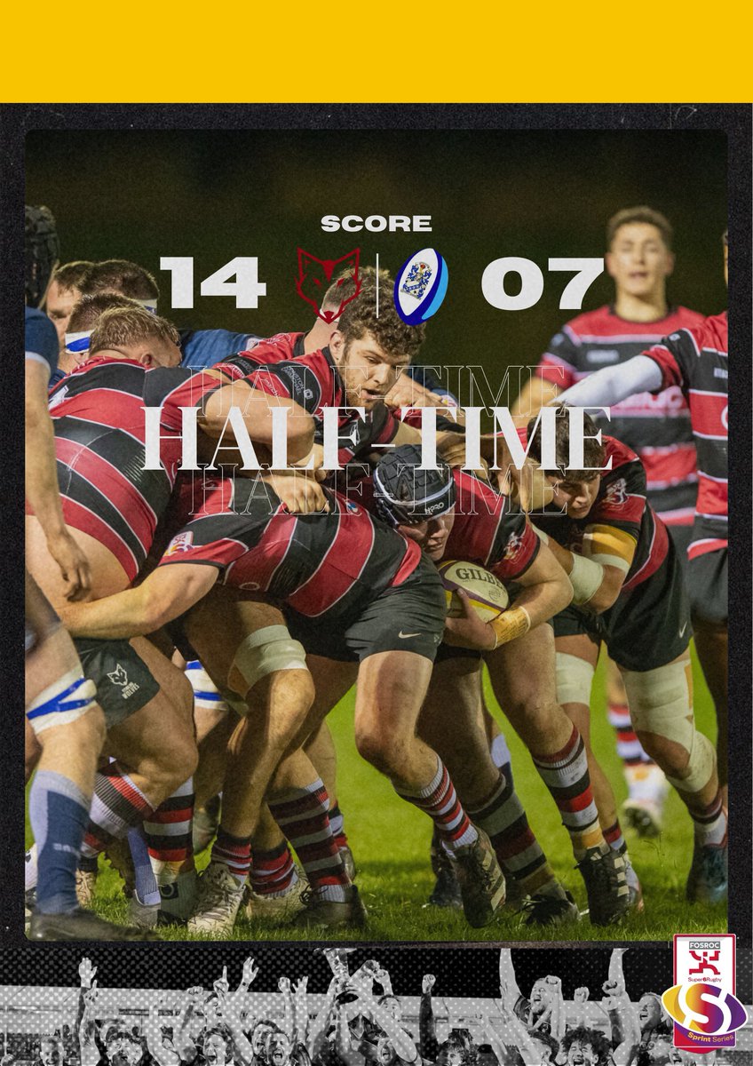 HALF-TIME | 

WOLVES 14-07 HERIOTS

HERIOTS SCORE JUST BEFORE THE HALF TO LESSEN THE GAP IN A SCRAPOY FIRST HALF 

#WOLVES #WeAreCounty #StirlingWolves #FOSROCSuperSprintSeries #SprintSeries #ScottishRugby