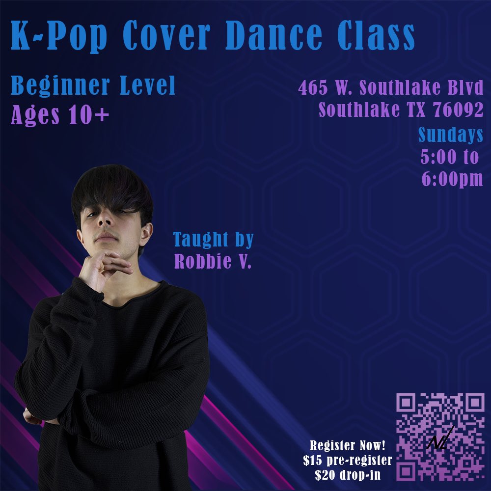 Join us for a K-Pop dance class! All ages and levels welcome 🤗 Scan the QR code to register!

#kpop #dance #danceclass #kpopdance #kpopclass
