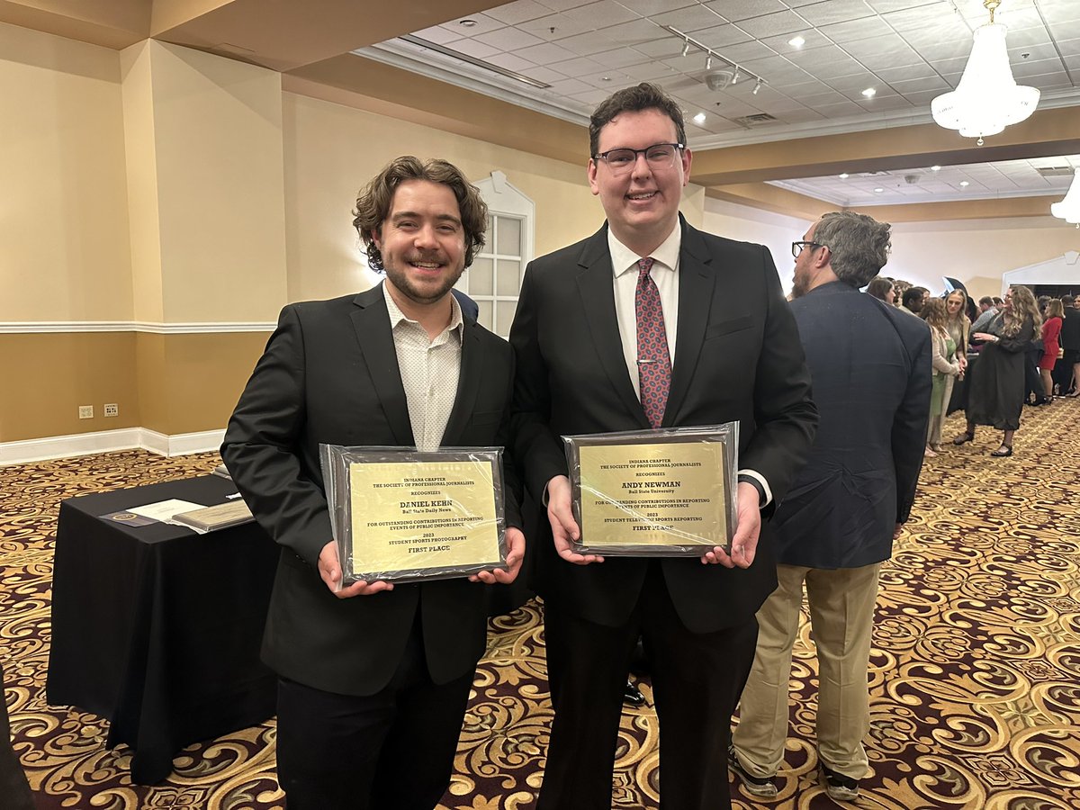 My heart is so full. I picked up a few awards for my work this year with the @bsudailynews at the @IndianaProSPJ awards last night (see winning entries below). A great way to celebrate a great year with great people. Thankful for all the support and encouragement this year.