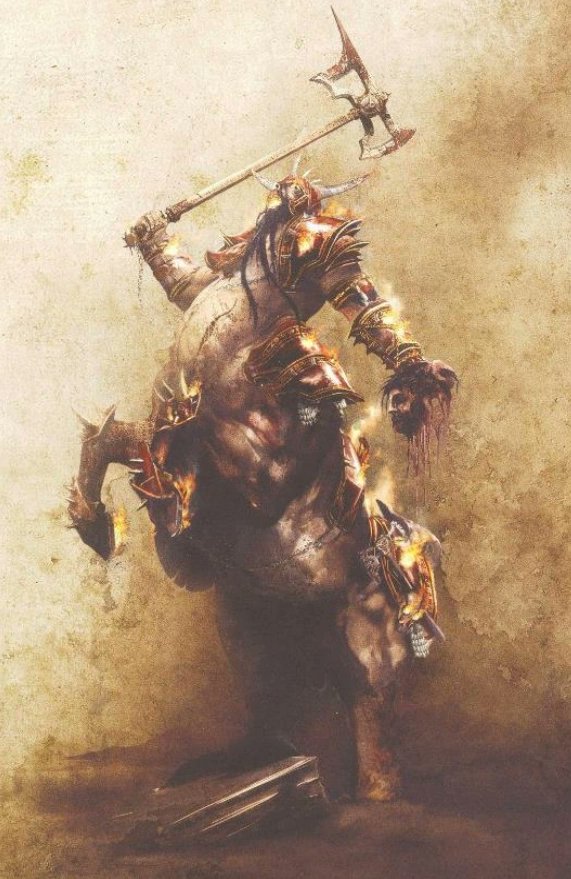 'The flow of slaves to the Dark Lands of the Chaos Dwarfs feeds two great needs; the sprawling mine pits and the bloody hunger of the Bull Centaurs. Only by force of arms do we stop these plagues from draining our kingdoms dry.'🫏⚔️ —Gerlach Wurnst, Captain in the Border Princes