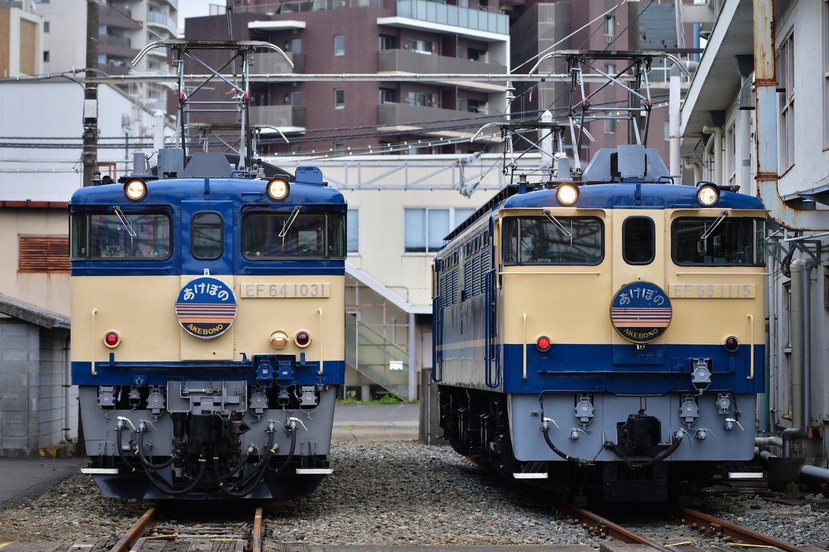 『EF81形会』
尾久車両センター機関車撮影会
HM付きEF81の4機並び、EF64,EF65のあけぼの並びなど充実しておりました。
ありがとうございました！
2024/4/27