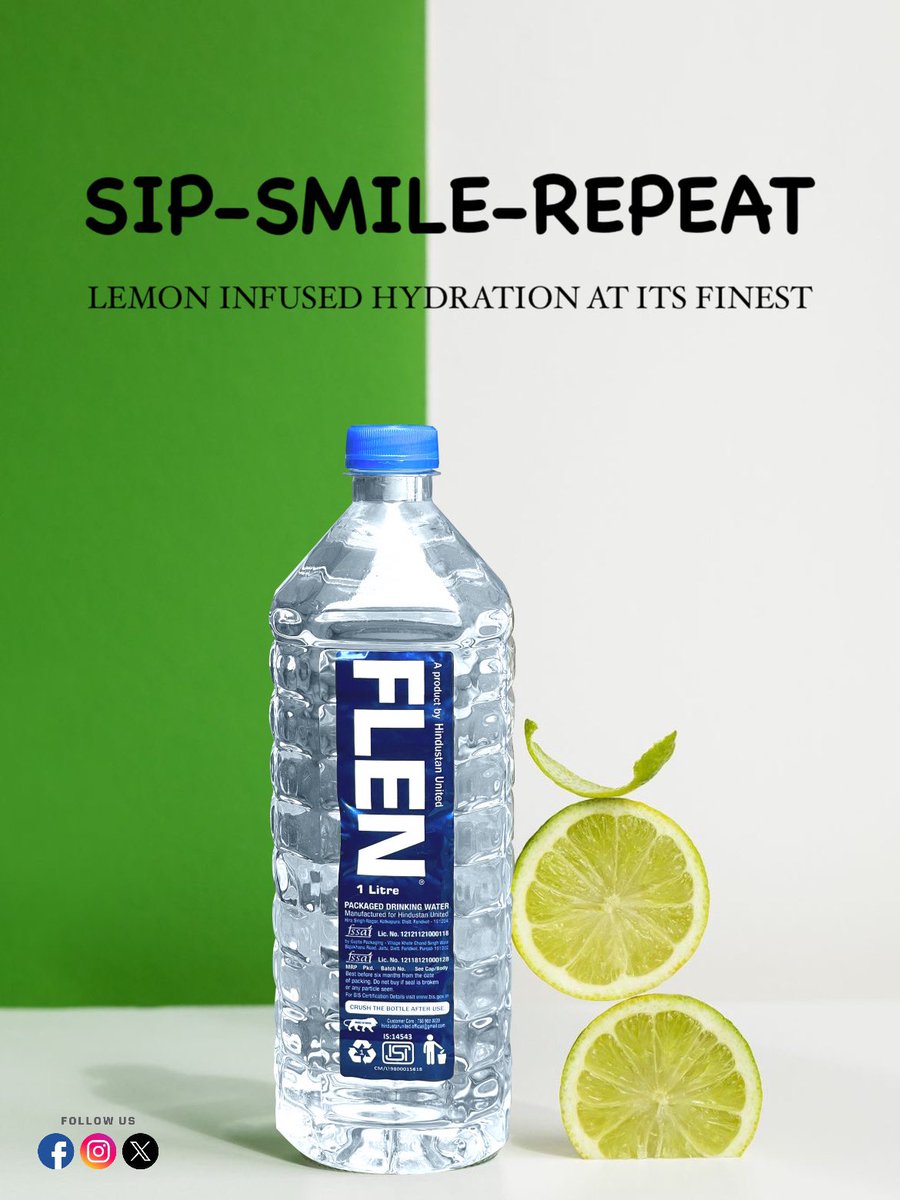 your daily dose of hydration happiness
.
.
.
#flenfusion #creativewithflen #hydratewithflen #flenexperience #flenwater #trending2024 #hindustanunited #NatureInEveryDrop #leadingbrand #premiumquality #flentastic #HydrationGoals #smartchoice #FMCG #Basics #distributor #buisness