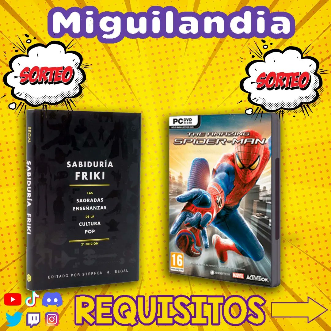 ¡SORTEO EN MIGUILANDIA (👁️👁️ Gestión a través de Instagram) 👇👇
instagram.com/p/C6RMCX1MenE/…

#sorteo #miguilandia #twitch #sabiduriafriki #literatura #videojuegos #spiderman #amazingspiderman