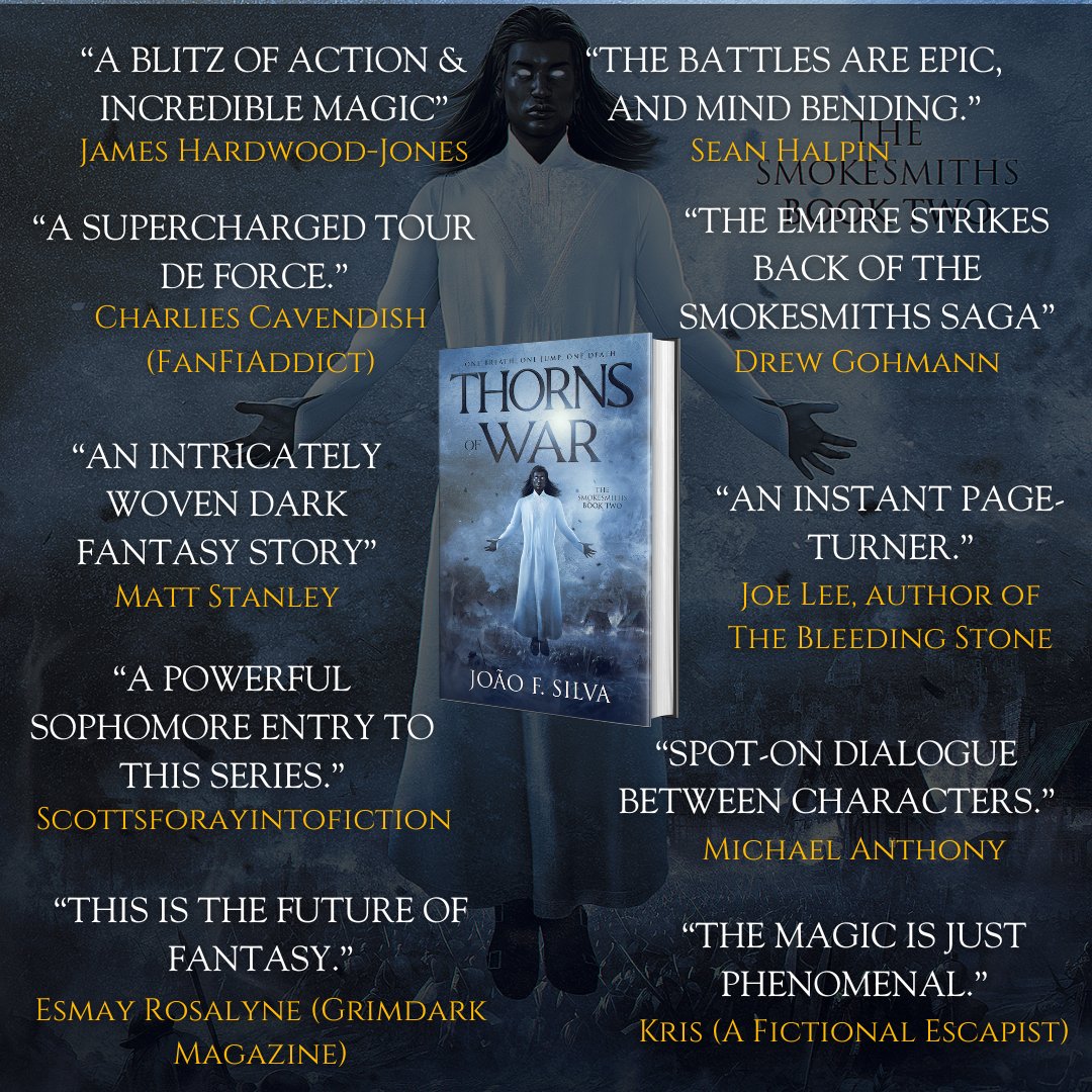 The early reviews for Thorns of War have been getting me all excited for the release in just over a week! 🔥💀⚔️🌫️ The book will continue discounted during pre-orders: You can follow the l1nk in my b1o! It's almost time!!