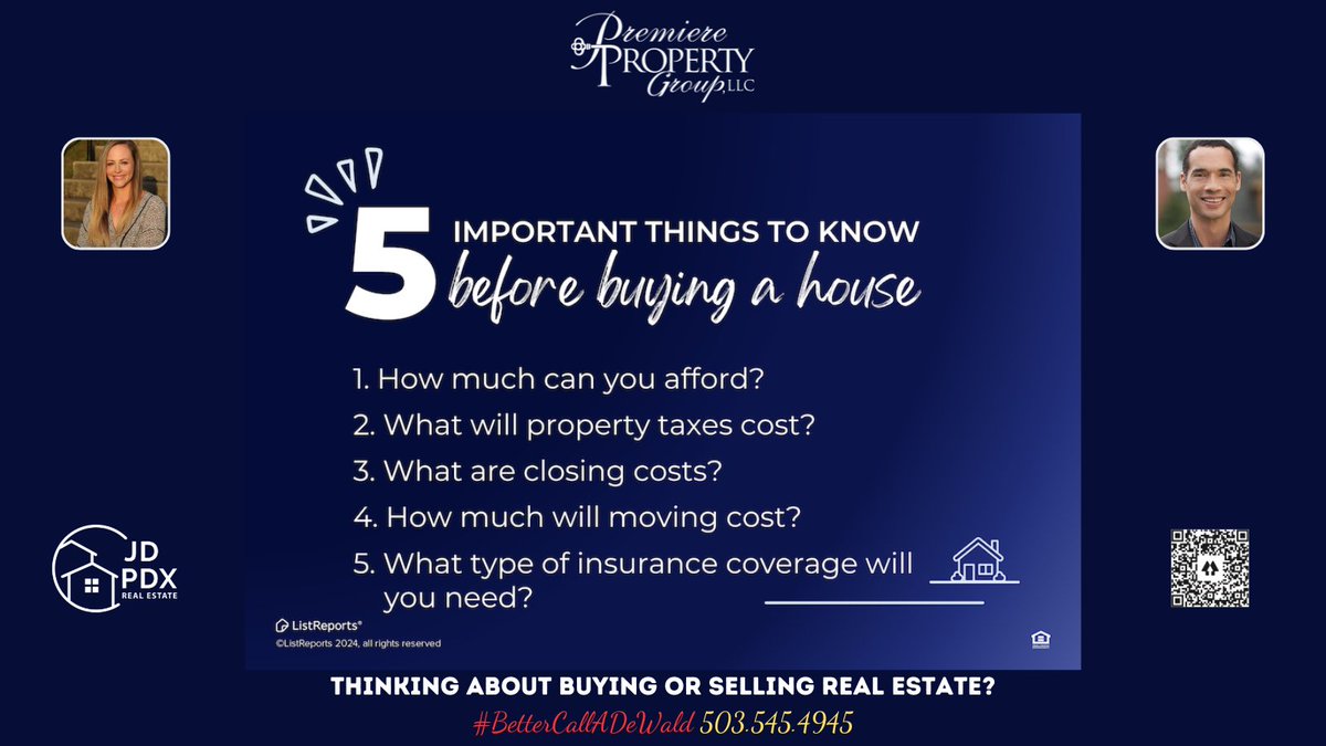 There are a lot of things you'll need to know when buying a home, but you don't need to figure everything out on your own! We're experts in that field and we're ready to help you and answer any questions you may have along the way. 

#BetterCallJamohl 503.545.4945