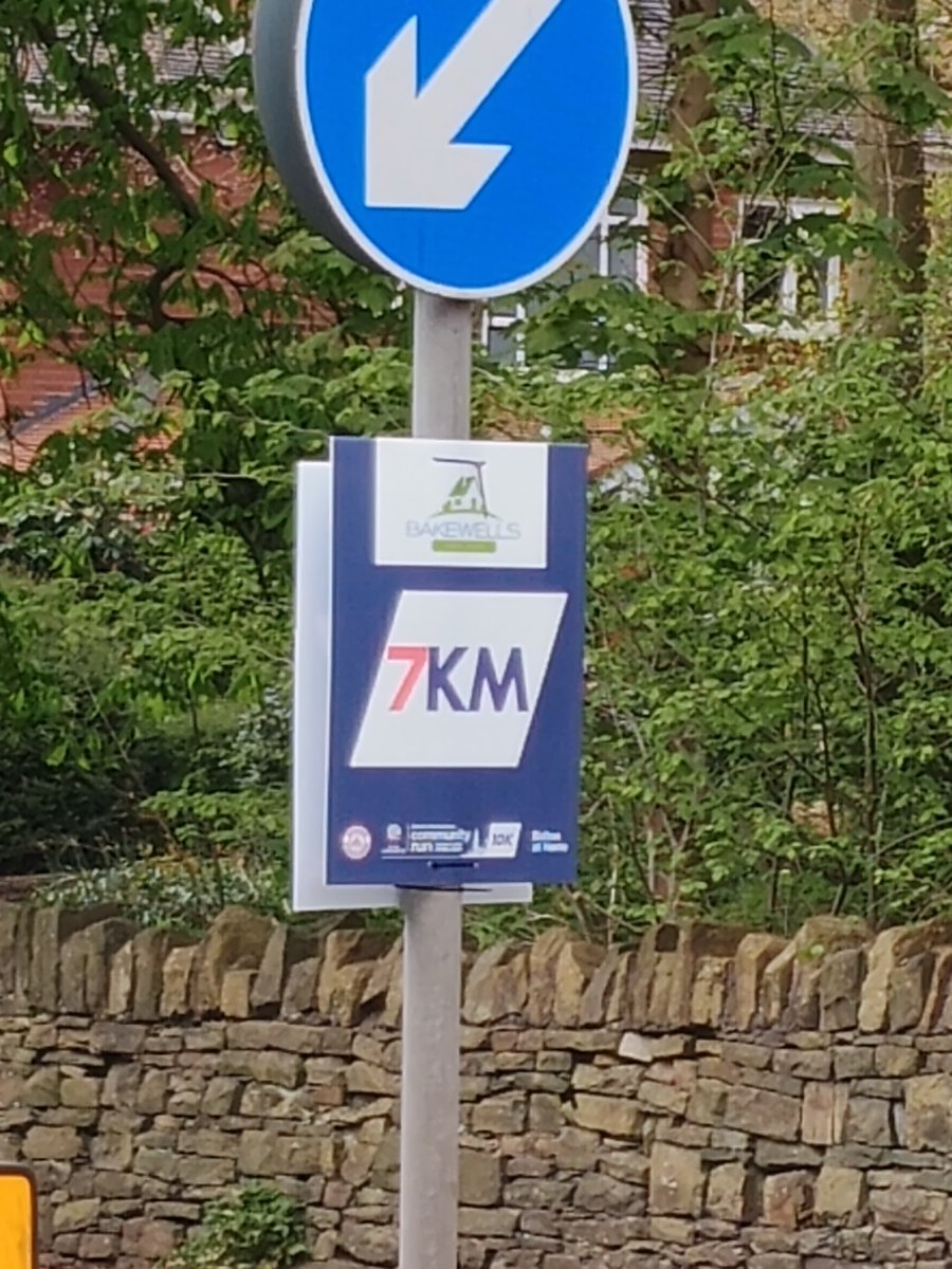 I will be glad to see this sign tomorrow. #boltoncommunity10k Did my fastest Parkrun of the year this morning so hoping I've not used up all my energy reserves! 🫣🏃