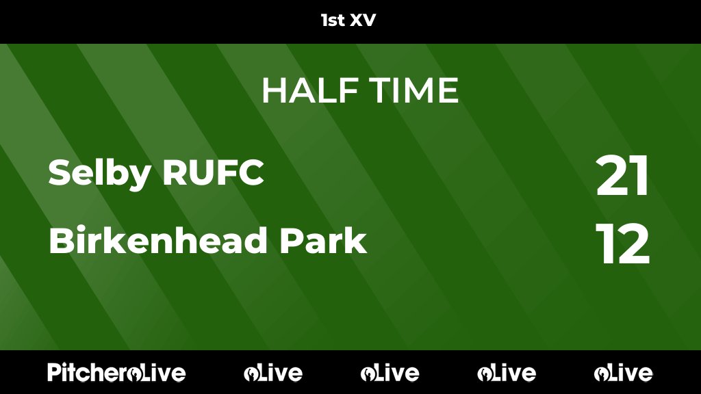 HALF TIME: Selby RUFC 21 - 12 Birkenhead Park #SELBIR #Pitchero selbyrufc.club/teams/2267/mat…