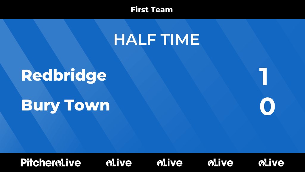 HALF TIME: Redbridge 1 - 0 Bury Town #REDBUR #Pitchero burytownfc.co.uk/teams/208407/m…