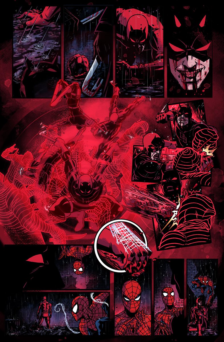 VladZdor's tweet photo. Spider-Man/Daredevil: The Best of Us
One-page fan comic in which there was an idea to convey the mood of the character as well as a team up with Spider-Man
Story: Nikita Karpov
Dialogues and lettering: @Venamon76 
And my art) https://t.co/sgJHzdziQG