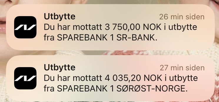 Tusen takk til alle bank kunder i Rogaland, Buskerud, Vestfold og Telemark 🤩🙏 #utbytte #fintwit