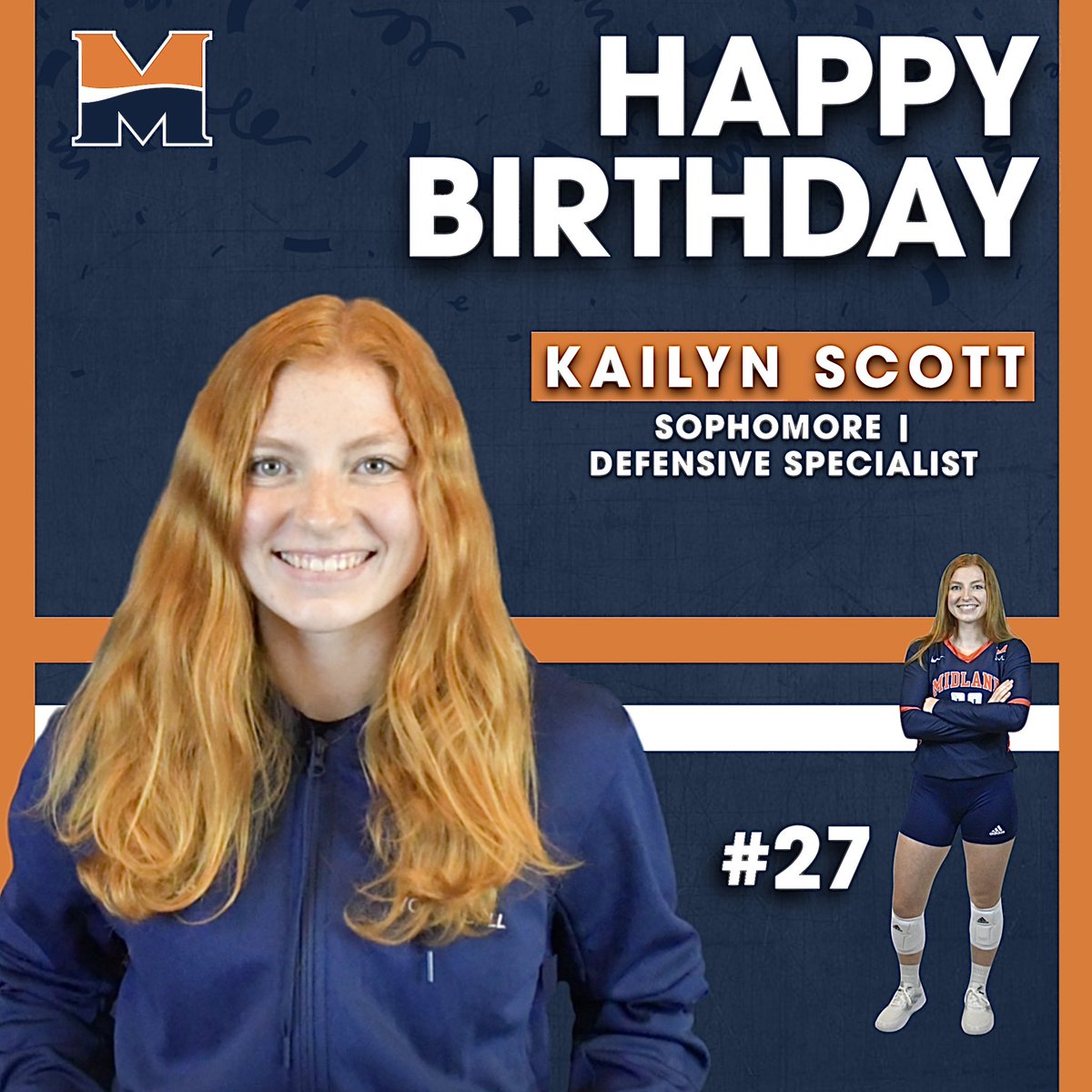 Great Scott, it’s your birthday! 😎 Wishing sophomore Kailyn Scott a very happy birthday. Have a great day celebrating YOU! 🥳