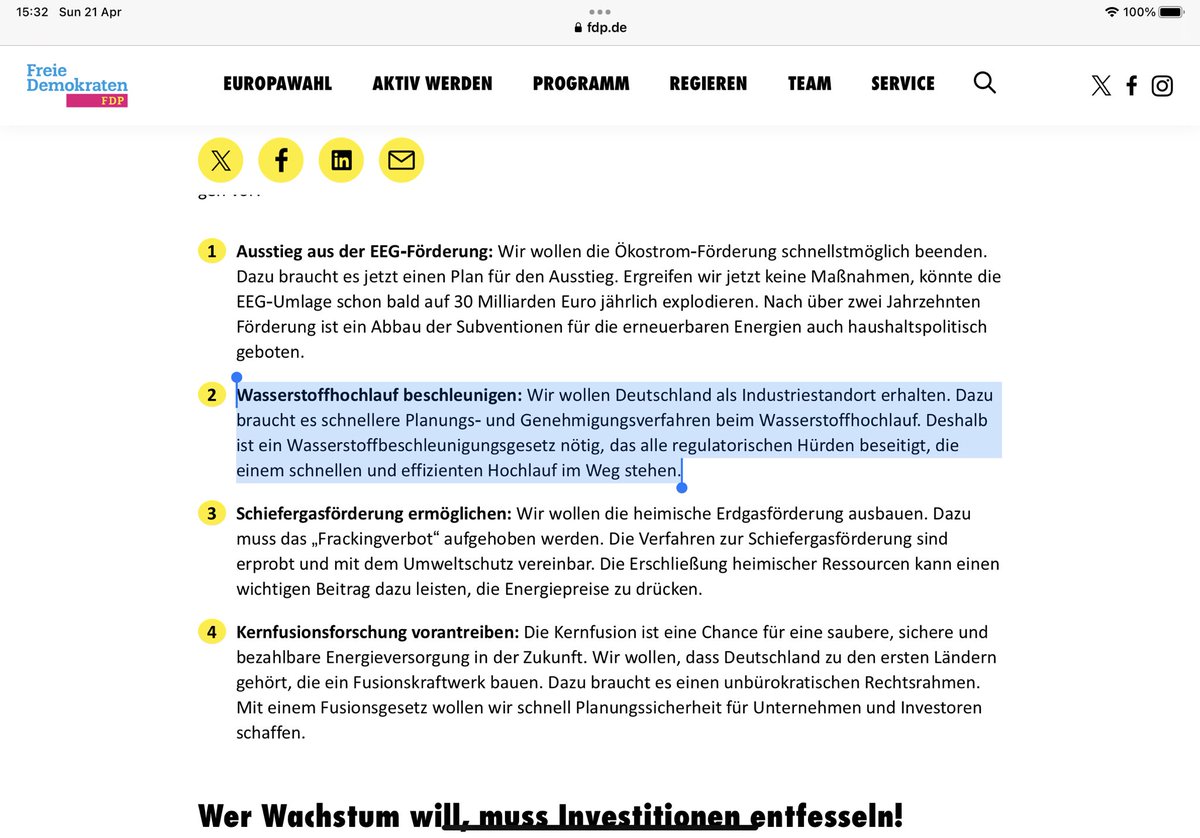 WolfmannotJack's tweet photo. Die Wirtschaftswende braucht Menschen, die den Ablauf von Edukt zu Produkt verstehen, also nicht @fdp-Leute wie @c_lindner , die #eFuels , #HVOS und #Wasserstoff heizen wollen, aber die Industrie abwürgen, die den für die Bereitstellung von grünem H2 notwendigen EE-Strom liefert. https://t.co/11QAGtd6Eg