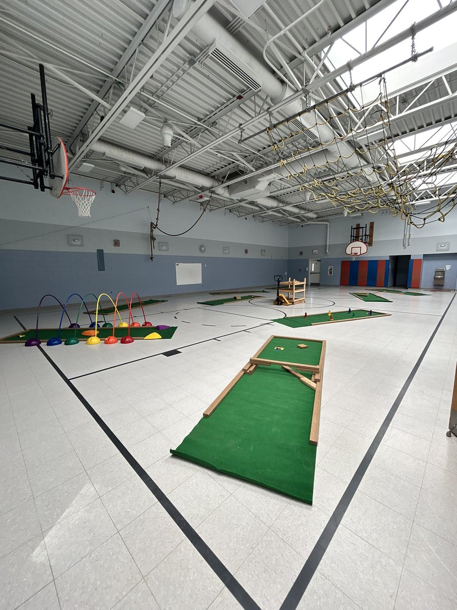 Last day of vacation….decided to set up some mini golf! PE will be fun this coming week! #PE #pollard #timberlane
