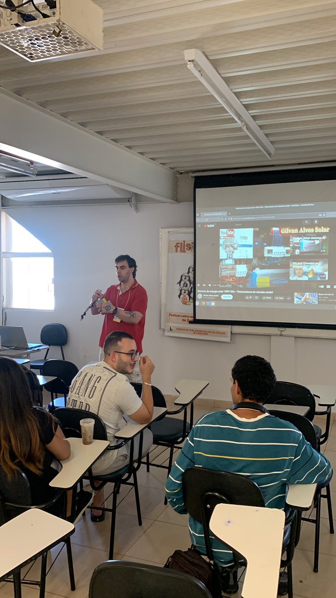 Palestra sobre bateria caseira #flisoldf #flisol