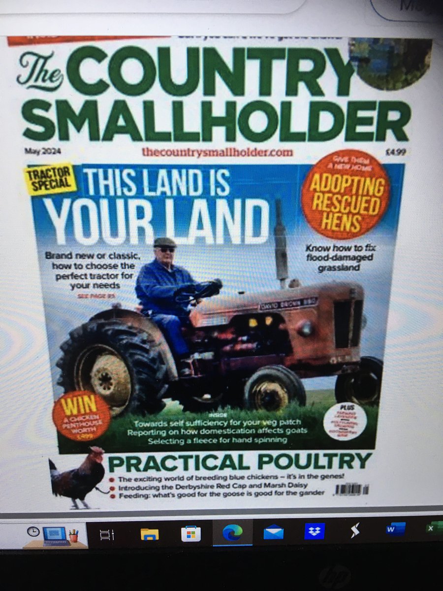 May 2024 edition of Country Smallholder with my article - selecting a fleece for hand spinning, out now.