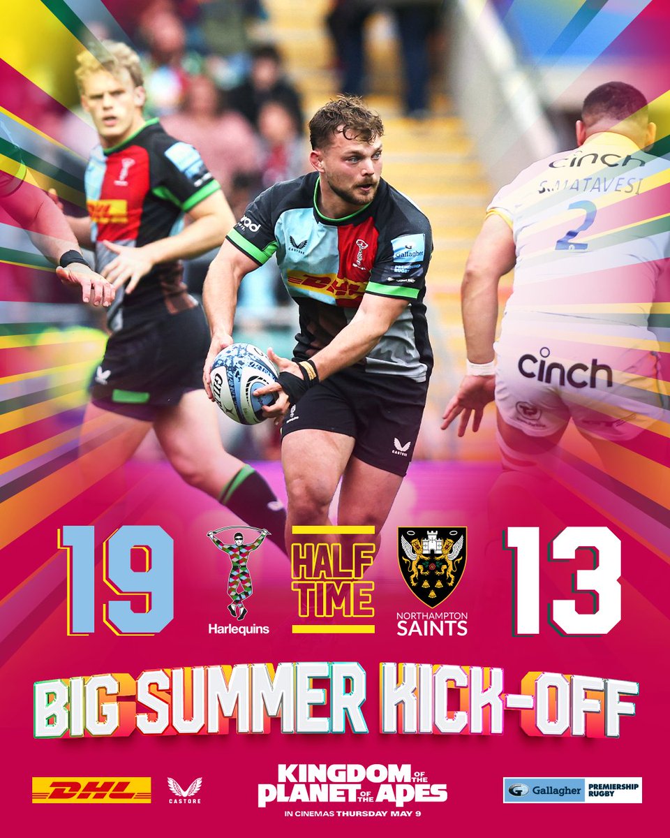 Up at the break 🆙

#COYQ #HARvNOR #BigSummerKickOff

#KingdomOfThePlanetOfTheApes #TogetherStrong