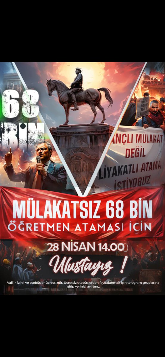 Mülakatla değil, liyakatla atanmak için #Mülakatsız68BinÖğretmenUlusta